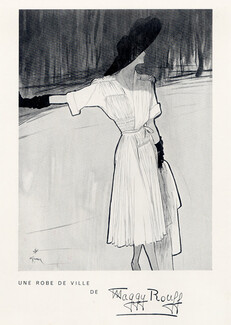 Maggy Rouff (Couture) 1947 René Gruau