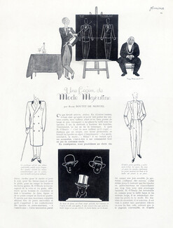 Une Leçon de Mode Masculine, 1924 - The Fashionable Man Men's Clothing, Pierre Brissaud