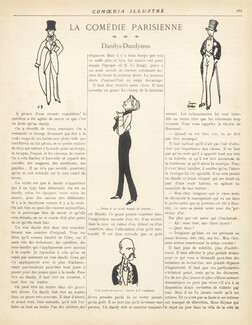 La Comédie Parisienne - Dandys Dandysme, 1912 - Jean Dulac Men's Clothing, Text by Paul Géraldy