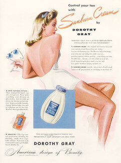 Dorothy Gray (Cosmetics) 1941 Beach Oil