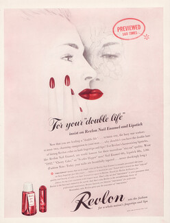 Revlon (Cosmetics) 1942 Lipstick, Nail Enamel