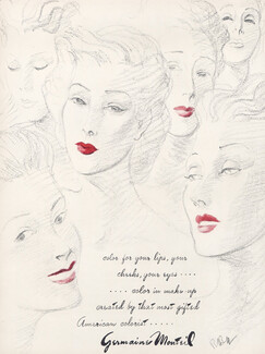 Germaine Monteil (Cosmetics) 1942 René Bouët-Willaumez, Lipstick