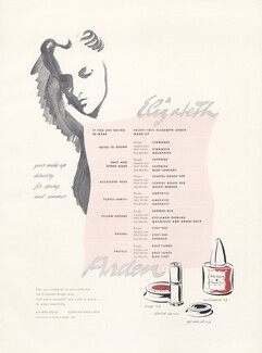 Elizabeth Arden (Cosmetics) 1941 Lipstick, Nail Polish
