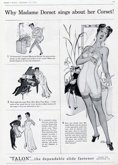 Talon (Girdles) 1941 Corselette, Madame Dorset, Dink Siegel