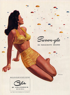 Cole of California (Swimwear) 1944 Parachute Colors, Ron Wicks