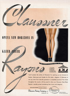 Claussner (Hosiery, Stockings) 1942