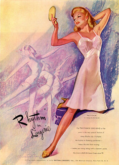 Rhythm (Lingerie) 1945 Nightgown, Bradshaw Crandell