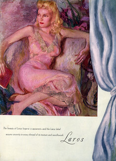 Laros (Lingerie) 1945 La Gatta, Nightgown