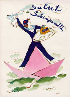 Schiaparelli (Perfumes) 1943 Salut, Sailor, Marcel Vertès
