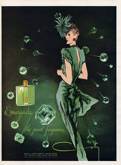 Coty (Perfumes) 1944 "Emeraude" the jewel fragrance, Eric (Carl Erickson)