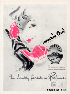 Bourjois (Perfumes) 1942 Mais Oui, Leonard, Lipstick