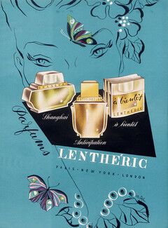 Lenthéric (Perfumes) 1940 Shanghai, Anticipation, à Bientot, Mac