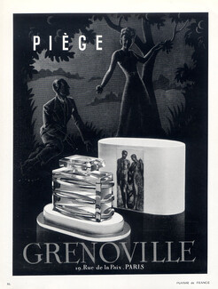 Grenoville (Perfumes) 1939 Piège, André Wilquin