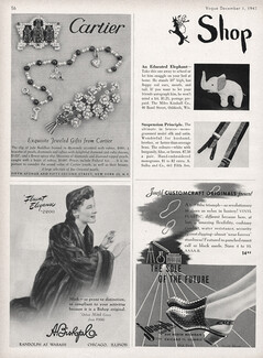 Cartier (High Jewelry) 1943 Clip "Bouddhas" Bracelet Pearls, Flower Clip