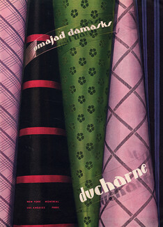Ducharne (Fabric) 1945 omajad damasks, American Ad