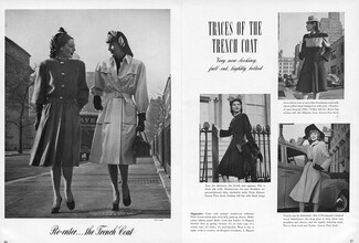 Nina Leen 1942 "Trench Coat" Lord and Taylor, Forstmann