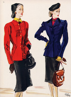 Knizé (Couture) 1943 Eric, Suits