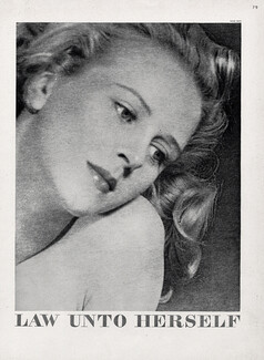 The Blonde is a Law unto Herself, 1944 - Man Ray Portrait