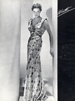 Worth (Couture) 1938 Dinner Dress