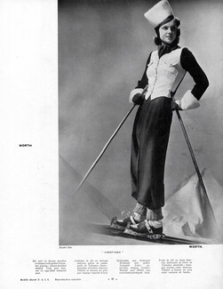 Worth (Couture) 1939 Ski suit, Studio Dax