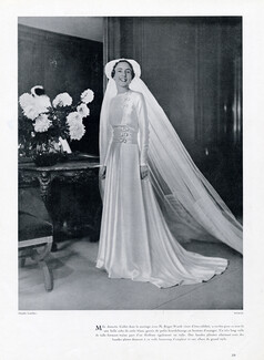 Worth (Couture) 1936 Wedding Dress