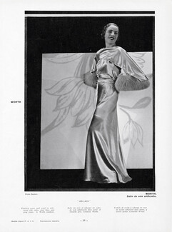 Worth 1933 Wedding Dress in artificial silk, Scaioni