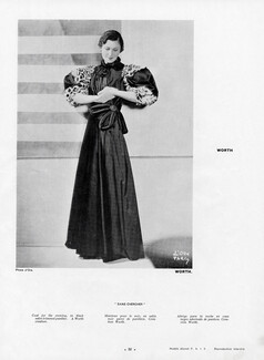 Worth (Couture) 1934 Evening coat, Madame D'Ora (Philippine Dora Kallmus)