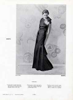 Worth (Couture) 1934 Evening Gown, Madame D'Ora