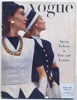 Vogue British UK April 1946 Spring Fashions in Paris and London, 112 pages