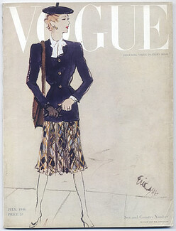 Vogue British UK July 1946 Sea and Country Number, Eric (Carl Erickson), Rayne (Shoes)