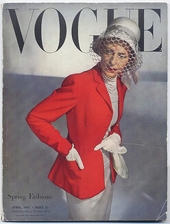 Vogue British UK April 1947 Spring Fashion, Christian Dior First Collection, Horst, Christian Bérard, Clifford Coffin, 124 pages