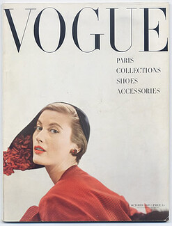 Vogue British UK October 1949 Paris Collections Horst, René Bouché, Christian Dior, Mc Laughlin, Rayne (Shoes)