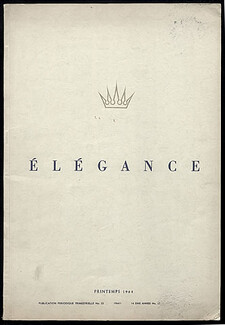 Elégance Spring 1964 Suits and Coats, Catalog with 20 fashion color plates, 40 pages