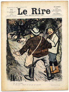 LE RIRE 1905 N°102, Abel Faivre, Auguste Roubille, Ferdinand Bac, Hunting