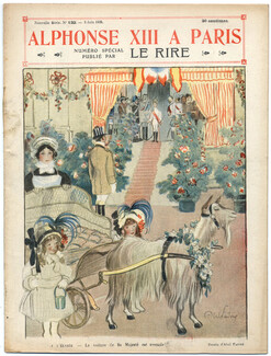 LE RIRE 1905 N°122, "Alphonse XIII à Paris" Abel Faivre, Poulbot, Mirande, 16 pages