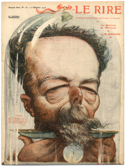 LE RIRE 1905 N°151, Charles Léandre, "Les Amoureux de Marianne: Doumer"