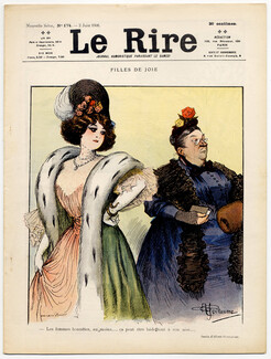 LE RIRE 1906 N°174, "Fille de Joie" Albert Guillaume, Henri Avelot
