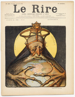 LE RIRE 1898 N°180 Charles Léandre, Rothschild, Jules Renard