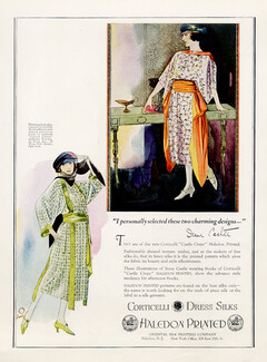 Corticelli 1921 Haledon Printed, Oriental Silks, Irene Castle