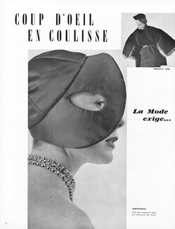 Schiaparelli 1949 Evening Hat