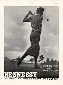 Hennessy (Cognac) 1934 Golfer