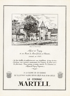 Martell 1947 Manoir de Maine-Giraud, Alfred de Vigny