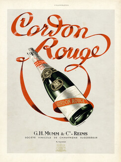 G. H. Mumm & Co. 1937 Cordon Rouge, E. Virtel