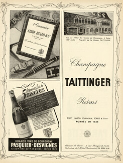 Champagne Taittinger 1948 Hotel des Comtes de Champagne