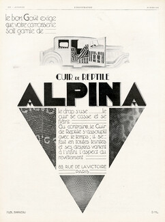 Alpina (Cuirs de Reptile) 1928 Reptile for Cars, Yan Bernard Dyl