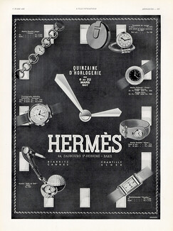 Hermès (Watches) 1937 Universal, Jaeger-leCoultre, Mido (L)