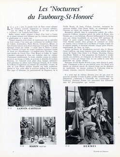 Vitrines Hermès 1959 "Les Nocturnes du Faubourg-St-Honoré"