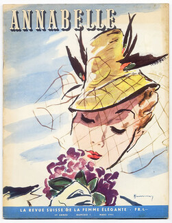 Annabelle (Edition Française) 1941 Mars N°1, Première Année, Zoltan Kemeny, Louis Jouvet et "L'Ecole des Femmes", 52 pages