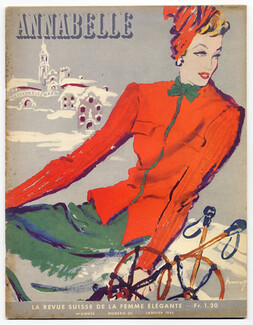 Annabelle 1944 (Edition Française) Janvier, N°35, Zoltan Kemeny, Fashion Winter Sports