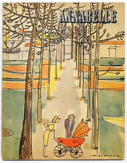 Annabelle 1947 (Edition Française) Mars, N° 73, Line Vautrin, Hermès, 68 pages
